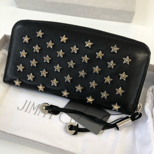★新品未使用★jimmy choo ジミーチュウ ラウンドファスナー長財布