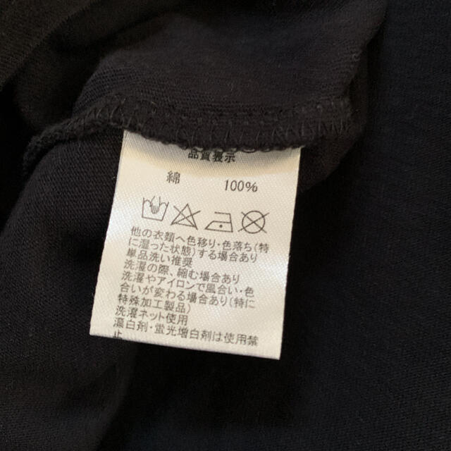 adapt(アダプト)の袖ひらり　黒Tシャツ半袖 レディースのトップス(Tシャツ(半袖/袖なし))の商品写真