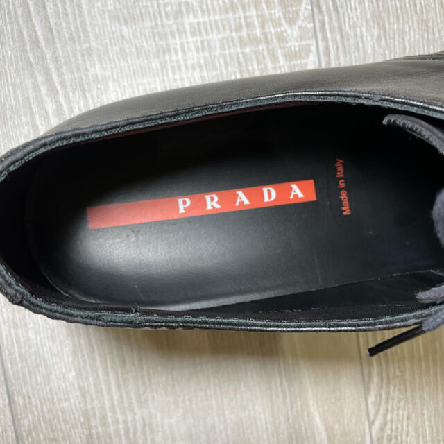 【美品】PRADA プラダ メンズ 26.5 ビジネスシューズ 黒 ブラック 7