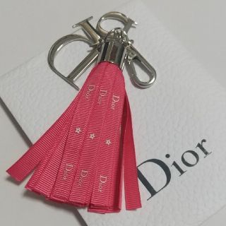 クリスチャンディオール(Christian Dior)の新品未使用★Dior ディオール ロゴチャーム付きキーホルダー ノベルティ(キーホルダー)