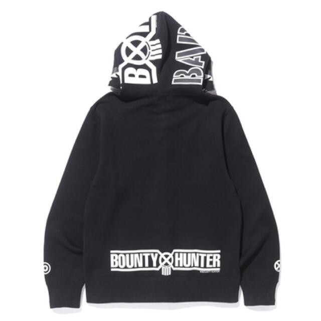 Bounty Hunter × APE ZIP マッドシャークパーカー Mサイズ