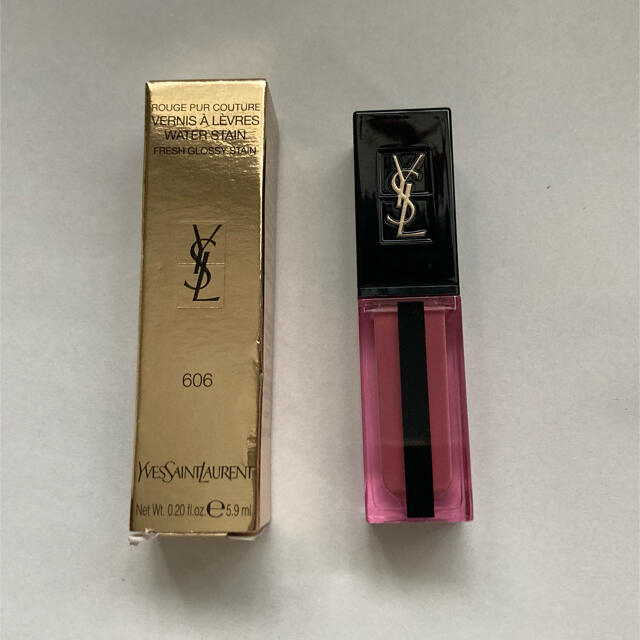 Yves Saint Laurent Beaute(イヴサンローランボーテ)のrapis様ご専用　ルージュピュールクチュール　ウォーターステイン　606 コスメ/美容のベースメイク/化粧品(口紅)の商品写真