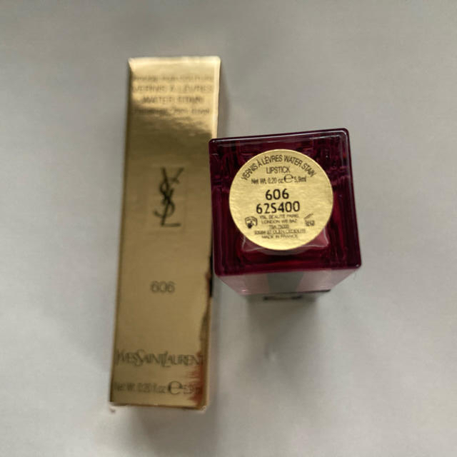 Yves Saint Laurent Beaute(イヴサンローランボーテ)のrapis様ご専用　ルージュピュールクチュール　ウォーターステイン　606 コスメ/美容のベースメイク/化粧品(口紅)の商品写真