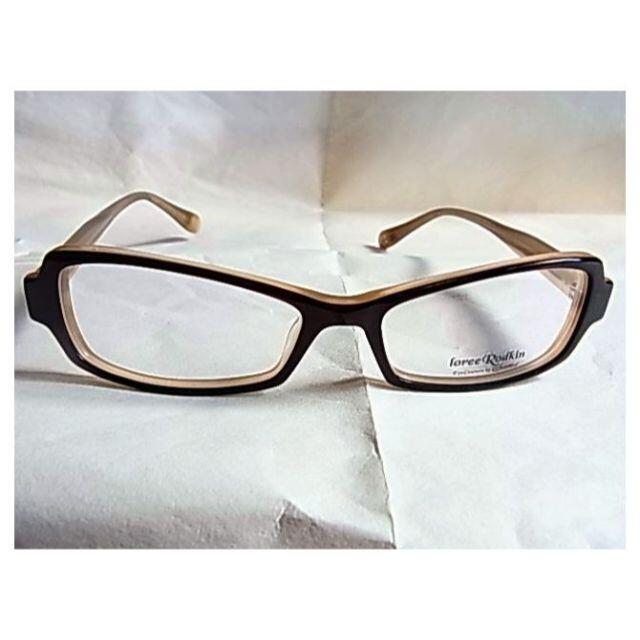 Loree Rodkin(ローリーロドキン)の未使用品 日本製ローリーロドキンめがね 眼鏡 メガネ 茶色ブラウン系 メンズのファッション小物(サングラス/メガネ)の商品写真