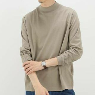 エディフィス(EDIFICE)の【最終値下】EDIFICE コットンジャージー モックネックTシャツ(Tシャツ/カットソー(七分/長袖))