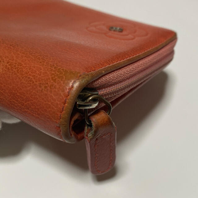 CHANEL(シャネル)のCHANEL 二つ折り財布　オレンジ レディースのファッション小物(財布)の商品写真