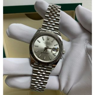 ROLEX - 新品未使用 ロレックス デイトジャスト41 シルバー 126334 ...