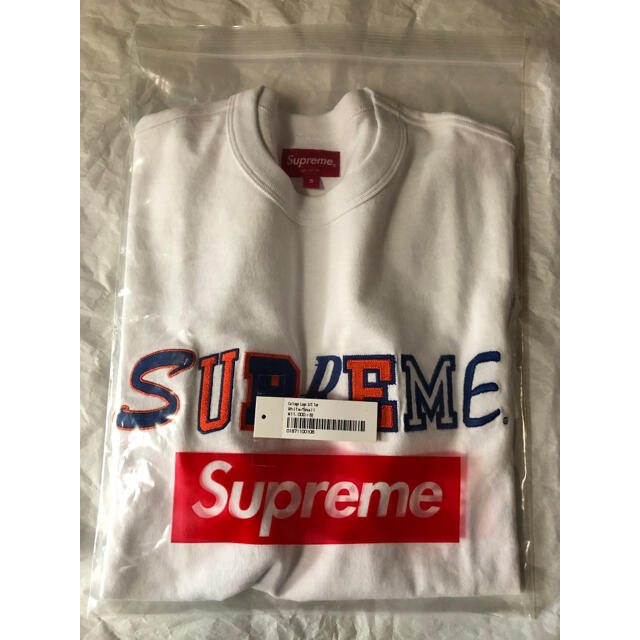 L　SUPREME Collegiate S/S TOP　白　シュプリーム