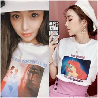 エイミーイストワール(eimy istoire)のeimy istoire ディズニーコラボTシャツセット（WHITE）(Tシャツ(半袖/袖なし))