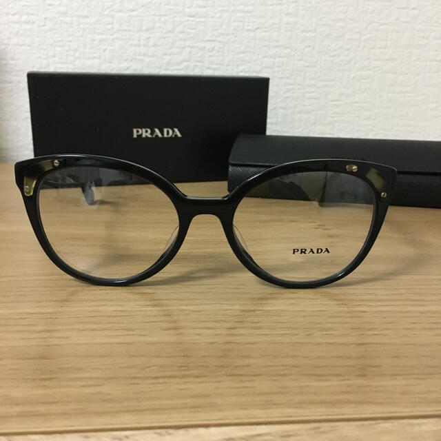 PRADA(プラダ)の正規新品　プラダ  メガネ　12UVF ベッコウ　ゴールド レディースのファッション小物(サングラス/メガネ)の商品写真