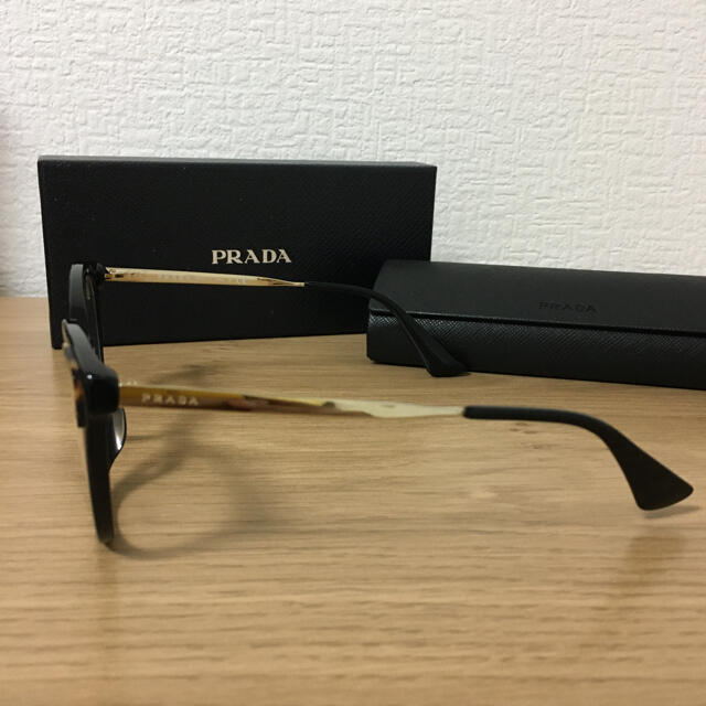PRADA(プラダ)の正規新品　プラダ  メガネ　12UVF ベッコウ　ゴールド レディースのファッション小物(サングラス/メガネ)の商品写真
