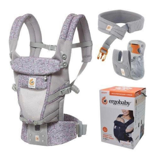 Ergobaby(エルゴベビー)のお値下げ！　エルゴベビー　ベビーキャリア  アダプト　クールエア/ピンクデジカモ キッズ/ベビー/マタニティの外出/移動用品(抱っこひも/おんぶひも)の商品写真