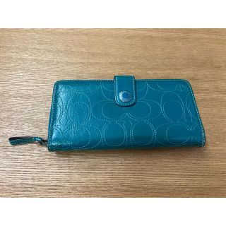 コーチ(COACH)のCOACH   長財布　ブルー(財布)