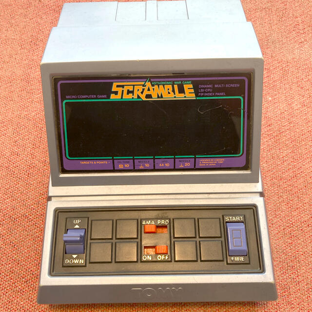 TOMMY(トミー)のTOMY LSIゲーム機　「SCRAMBLE スクランブル」 エンタメ/ホビーのゲームソフト/ゲーム機本体(家庭用ゲーム機本体)の商品写真