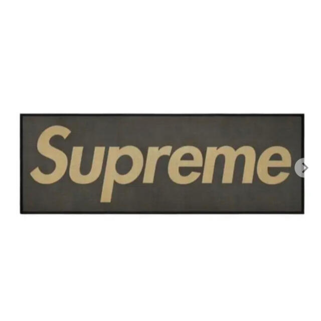 Supreme Woven Straw Mat Black 黒