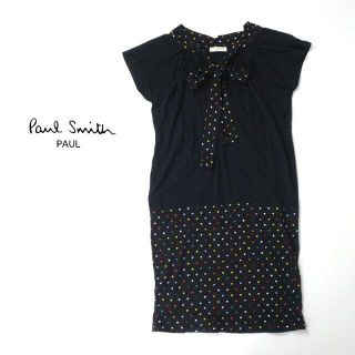 ポールスミス(Paul Smith)のPAUL SMITH ポールスミス　カラフルハートドット◎切替ワンピース(ひざ丈ワンピース)