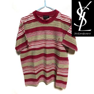 サンローラン(Saint Laurent)のYves Saint Laurent T-shirt red&gray(Tシャツ/カットソー(半袖/袖なし))