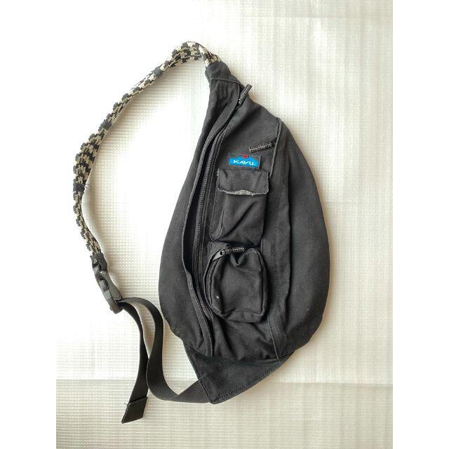 KAVU(カブー)のKABU/カブー/ロープスリング/黒/美品/ユニセックス メンズのバッグ(ボディーバッグ)の商品写真