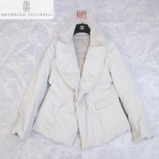 ブルネロクチネリ(BRUNELLO CUCINELLI)のブルネロクチネリ　ムートンファーダウンジャケット(ダウンジャケット)