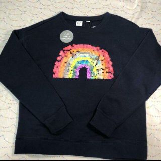 ギャップ(GAP)の【新品】【サイズ160】GAP KIDS  トレーナー　レインボー(Tシャツ/カットソー)