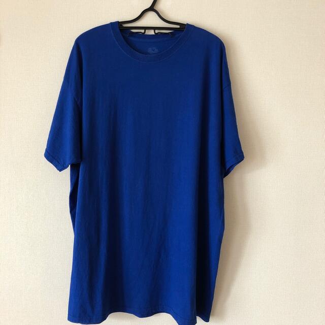 FRUIT OF THE LOOM ブルーTシャツ　2XLサイズ メンズのトップス(Tシャツ/カットソー(半袖/袖なし))の商品写真