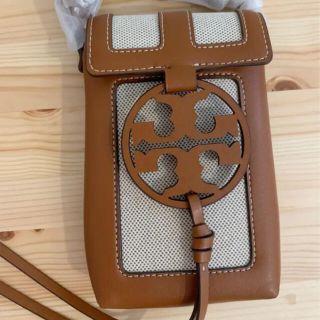 トリーバーチ(Tory Burch)の新品未使用　トリーバーチ　ミラーフォン　ブラウン(ショルダーバッグ)