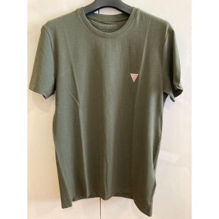 ゲス(GUESS)の新品未使用！GUESS ゲスオーガニックコットンTシャツ　カーキXS(Tシャツ/カットソー(半袖/袖なし))