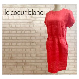 ルクールブラン(le.coeur blanc)のle. coeur blanc レディース ワンピース M 赤 夏服(ひざ丈ワンピース)