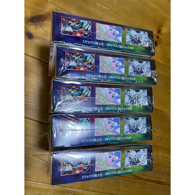 【新品】摩天パーフェクト 5box シュリンク付 プロモカード15枚　ポケカ 2