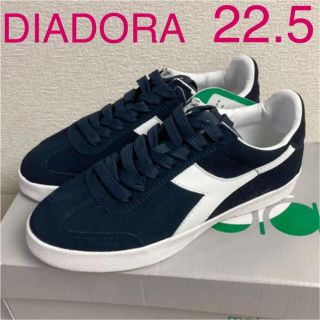 ディアドラ(DIADORA)の新品 ディアドラ スニーカー レディース シューズ スエード レトロ 22.5(スニーカー)