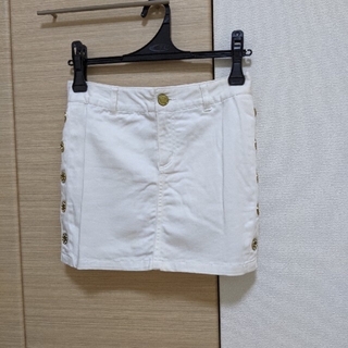 ❤美品❤真っ白いデニムミニスカート(ミニスカート)