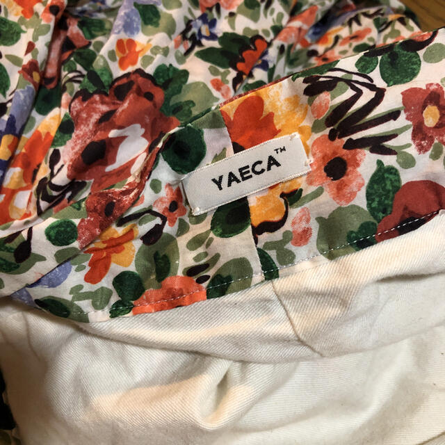 YAECA ビッグタックキュロット リバティ 花柄 YAECA ビッグタックキュロット リバティ 花柄