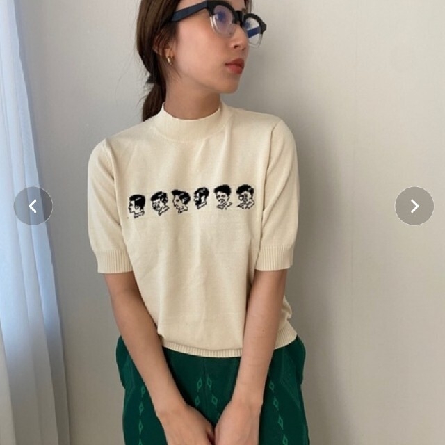 TODAYFUL(トゥデイフル)の【SANSeLF】ニットトップス　gentleman tee  レディースのトップス(Tシャツ(半袖/袖なし))の商品写真