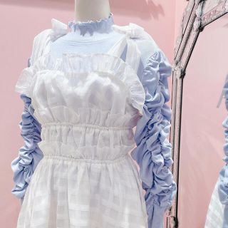 lillilly キャミソール シフォンフリルドレス ワンピース