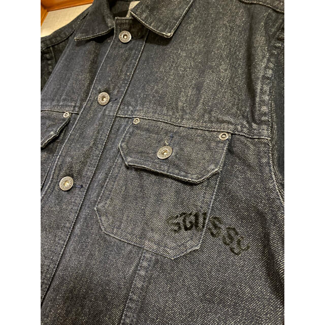 レア】STUSSY tribe ステューシー 刺繍 デニムジャケット gear - G