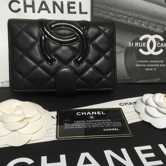 CHANEL(シャネル)の【希少】美品 ★シャネル カンボン ラウンドファスナー 折り財布 正規品 レディースのファッション小物(財布)の商品写真