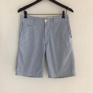 ユナイテッドアローズグリーンレーベルリラクシング(UNITED ARROWS green label relaxing)のストライプ柄ショートパンツ Ｓ グリーンレーベルリラクシング (ショートパンツ)