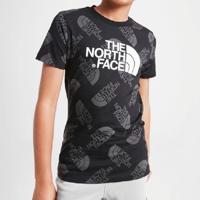 THE NORTH FACE(ザノースフェイス)のノースフェイス 海外限定 総柄Tシャツ 120cm相当 キッズ/ベビー/マタニティのキッズ服男の子用(90cm~)(Tシャツ/カットソー)の商品写真