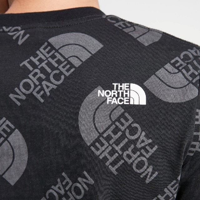 THE NORTH FACE(ザノースフェイス)のノースフェイス 海外限定 総柄Tシャツ 120cm相当 キッズ/ベビー/マタニティのキッズ服男の子用(90cm~)(Tシャツ/カットソー)の商品写真