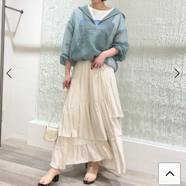 Noble(ノーブル)のノーブル 新品 ランダムティアードロングスカート レディースのスカート(ロングスカート)の商品写真
