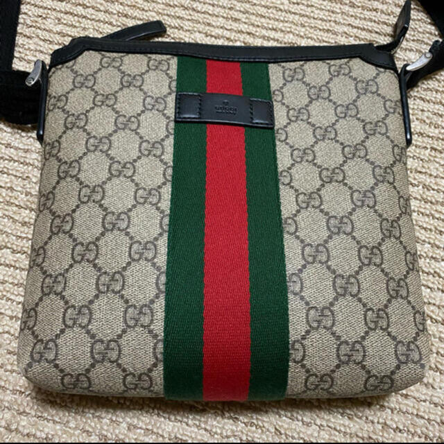 一流の品質 Gucci 【美品】GUCCI フラット メッセンジャーショルダーバック ショルダーバッグ