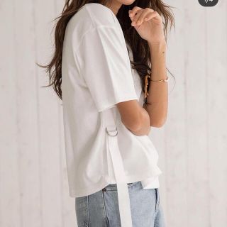 アリシアスタン(ALEXIA STAM)のfreeeexe様専用　　side belt tee /white(Tシャツ(半袖/袖なし))