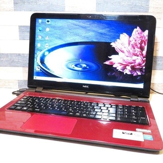 NEC - 【綺麗な赤】薄型/大容量/WEBカメラ/LAVIE/ノートパソコンの通販 