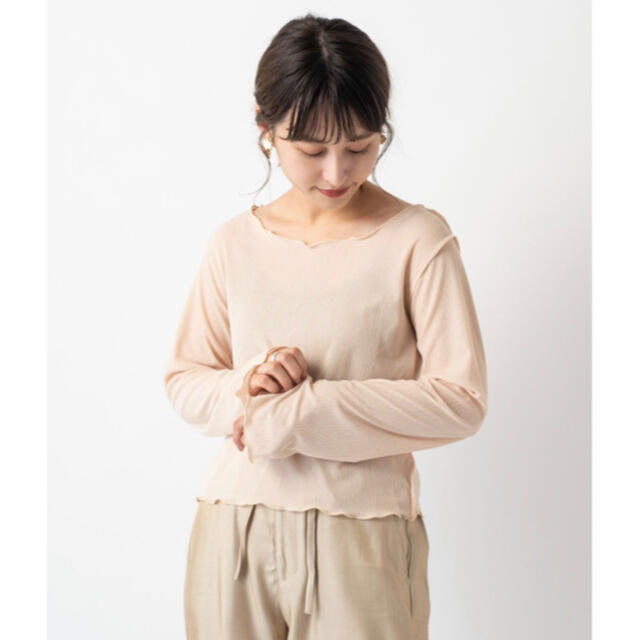 kastane 長袖シアートップス メロウシャツ
