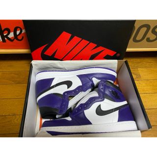 ナイキ(NIKE)のAIR JORDAN1 RETRO HIGH court purple(スニーカー)