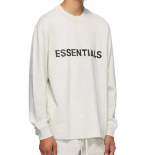 フィアオブゴッド(FEAR OF GOD)のFOG ESSENTIALS L/S TEE オートミール S(Tシャツ/カットソー(七分/長袖))