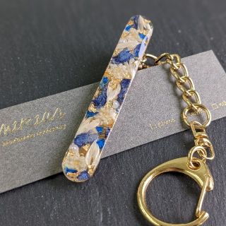 フラワーキークリップ レジンアクセサリー ドライフラワー