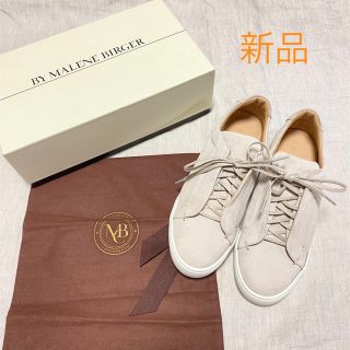 エストネーション(ESTNATION)の新品箱付き定価5万円！BY MALENE BIRGER＊スウェードスニーカー37(スニーカー)