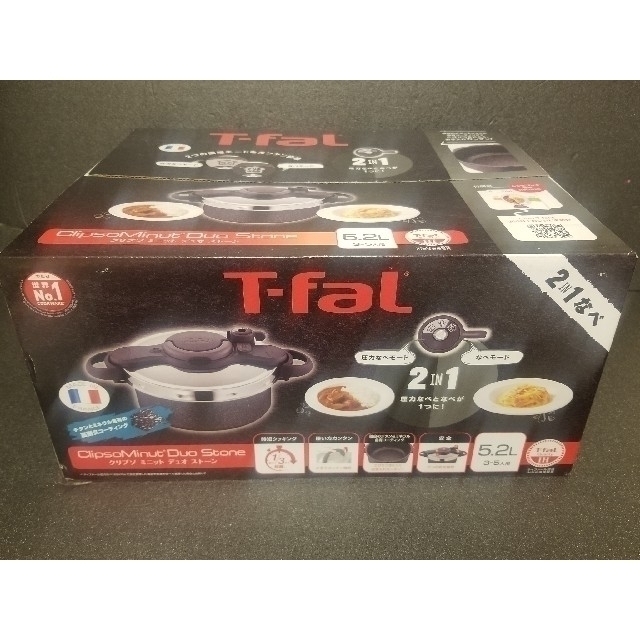 T-fal(ティファール)のティファール圧力鍋 クリプソ ミニット デュオ【✨新品未使用✨】 インテリア/住まい/日用品のキッチン/食器(鍋/フライパン)の商品写真