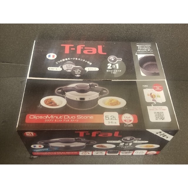 T-fal(ティファール)のティファール圧力鍋 クリプソ ミニット デュオ【✨新品未使用✨】 インテリア/住まい/日用品のキッチン/食器(鍋/フライパン)の商品写真